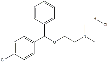 2-(p-Chlorodiphenylmethoxy)-N,N-dimethylethylamine hydrochloride Struktur