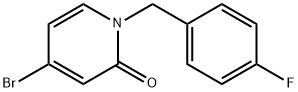 4-Bromo-1-(4-fluorobenzyl)pyridin-2(1H)-one Struktur