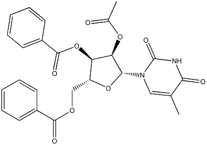 Uridine, 5-methyl-, 2'-acetate 3',5'-dibenzoate