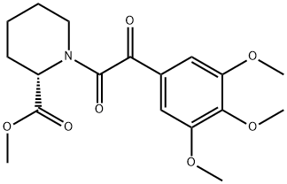 (S)-methyl 1-(2-oxo-2-(3,4,5-trimethoxyphenyl)acetyl)piperidine-2-carboxylate Struktur