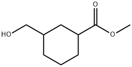 methyl 3-(hydroxymethyl)cyclohexane-1-carboxylate Struktur