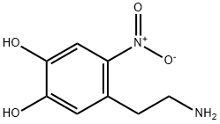 4-(2-aminoethyl)-5-nitrobenzene-1,2-diol Struktur