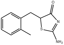 2-imino-5-(o-tolylmethyl)thiazolidin-4-one Struktur