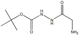 Hydrazinecarboxylicacid, 2-(2-aminoacetyl)-, 1,1-dimethylethyl ester Struktur