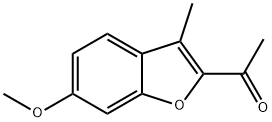 1-(6-methoxy-3-methyl-1-benzofuran-2-yl)ethanone Struktur