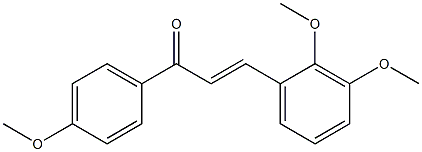 (E)-3-(2,3-dimethoxyphenyl)-1-(4-methoxyphenyl)prop-2-en-1-one Struktur