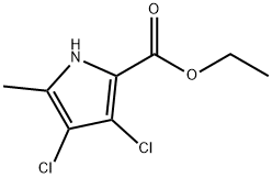 ETHYL 3,4-DICHLORO-5-METHYL-1H-PYRROLE-2-CARBOXYLATE Struktur