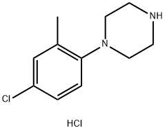 1-(4-chloro-2-methylphenyl)piperazine hydrochloride Struktur