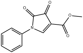 4,5-Dioxo-1-phenyl-4,5-dihydro-1H-pyrrole-3-carboxylic acid methyl ester Struktur