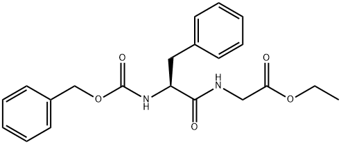 Glycine, N-[N-[(phenylmethoxy)carbonyl]-L-phenylalanyl]-, ethyl ester Struktur