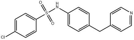 4-chloro-N-[4-(pyridin-4-ylmethyl)phenyl]benzenesulfonamide Struktur