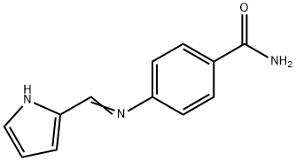 4-[(1H-pyrrol-2-ylmethylene)amino]benzamide Struktur