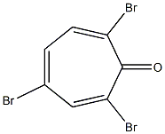 2,4,6-Cycloheptatrien-1-one,2,4,7-tribromo- Struktur