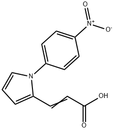 3-[1-(4-Nitro-phenyl)-1H-pyrrol-2-yl]-acrylic acid Struktur