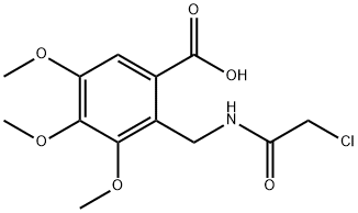 2-[(2-Chloro-acetylamino)-methyl]-3,4,5-trimethoxy-benzoic acid Struktur