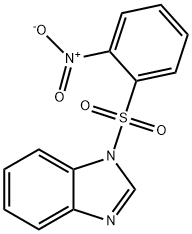 1-((2-nitrophenyl)sulfonyl)-1H-benzo[d]imidazole Struktur