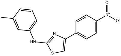 4-(4-nitrophenyl)-N-(m-tolyl)thiazol-2-amine Struktur