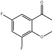 1-(3,5-difluoro-2-methoxyphenyl)ethanone Struktur