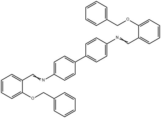 N,N'-bis[2-(benzyloxy)benzylidene]-4,4'-biphenyldiamine Struktur