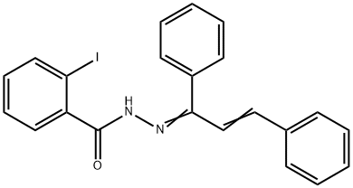 N'-(1,3-diphenyl-2-propen-1-ylidene)-2-iodobenzohydrazide Struktur