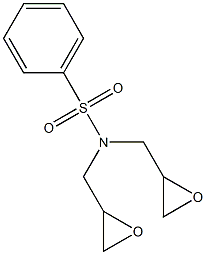 Benzenesulfonamide, N,N-bis(oxiranylmethyl)- Struktur