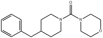 (4-benzylpiperidin-1-yl)-morpholin-4-ylmethanone Struktur