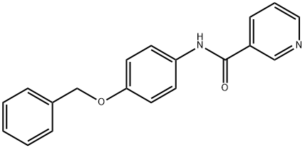 N-[4-(benzyloxy)phenyl]pyridine-3-carboxamide Struktur