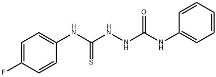 2-{[(4-fluorophenyl)amino]carbonothioyl}-N-phenylhydrazinecarboxamide Struktur