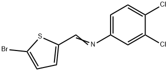 N-[(5-bromo-2-thienyl)methylene]-3,4-dichloroaniline Struktur