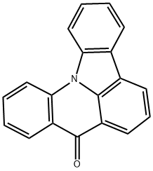 Indolo[3,2,1-de]acridin-8-one Struktur