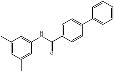 N-(3,5-dimethylphenyl)-4-biphenylcarboxamide Struktur