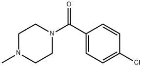 (4-chlorophenyl)(4-methylpiperazin-1-yl)methanone Struktur