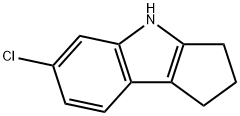 6-Chloro-1,2,3,4-tetrahydrocyclopenta[b]indole Struktur