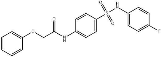 N-(4-{[(4-fluorophenyl)amino]sulfonyl}phenyl)-2-phenoxyacetamide Struktur