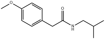 N-isobutyl-2-(4-methoxyphenyl)acetamide Struktur