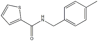 N-(4-methylbenzyl)thiophene-2-carboxamide Struktur