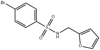 4-bromo-N-(furan-2-ylmethyl)benzenesulfonamide Struktur