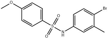 N-(4-bromo-3-methylphenyl)-4-methoxybenzenesulfonamide Struktur