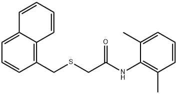 N-(2,6-dimethylphenyl)-2-(naphthalen-1-ylmethylsulfanyl)acetamide Struktur