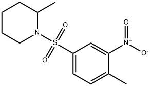 2-methyl-1-(4-methyl-3-nitrophenyl)sulfonylpiperidine Struktur