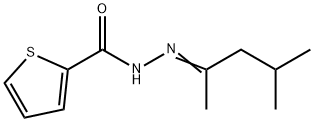 N'-[(2E)-4-methylpentan-2-ylidene]thiophene-2-carbohydrazide Struktur