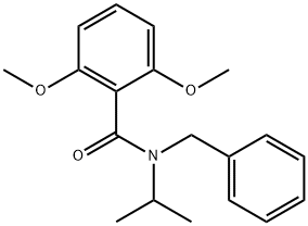 N-benzyl-2,6-dimethoxy-N-propan-2-ylbenzamide Struktur