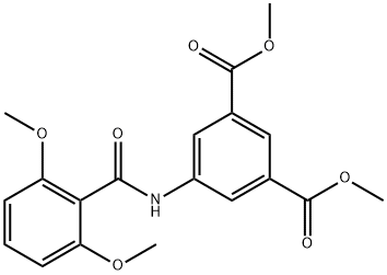 dimethyl 5-[(2,6-dimethoxybenzoyl)amino]benzene-1,3-dicarboxylate Struktur