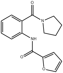 N-[2-(pyrrolidine-1-carbonyl)phenyl]furan-2-carboxamide Struktur