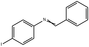 Benzenamine,4-iodo-N-(phenylmethylene)- Struktur