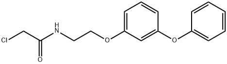 2-Chloro-N-[2-(3-phenoxy-phenoxy)-ethyl]-acetamide Struktur