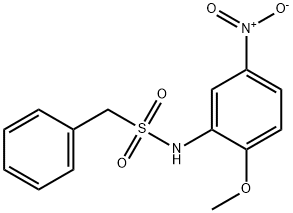 N-(2-methoxy-5-nitrophenyl)-1-phenylmethanesulfonamide Struktur