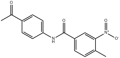 N-(4-Acetyl-phenyl)-4-methyl-3-nitro-benzamide Structure