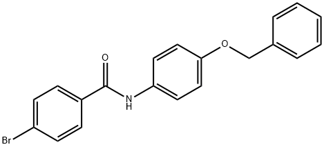 4-bromo-N-(4-phenylmethoxyphenyl)benzamide Struktur