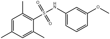 Benzenesulfonamide, N-(3-methoxyphenyl)-2,4,6-trimethyl- Struktur